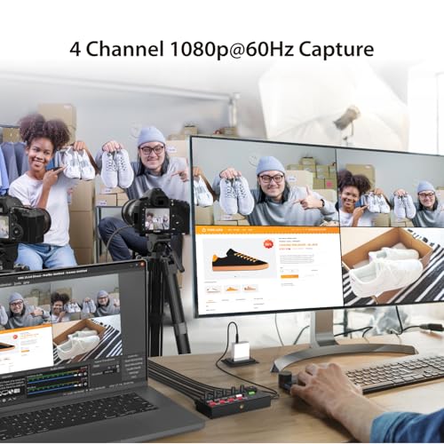 j5create All-in-One Live Streaming Station - Quad HDMI Capture, Audio Mixer, Video Switcher, Plug & Play, for Streaming, Video Conferencing, Teaching, Broadcasting (JVA08) - Image 3