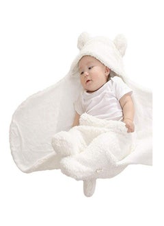 Brandonn 3 In 1 Fleece Baby Blanket;Safety;Sleeping Bag White  - Image 2