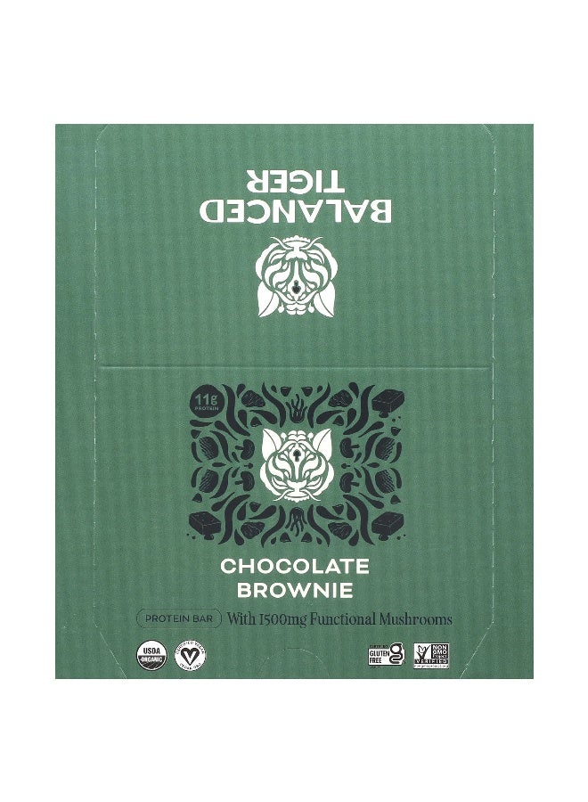 Balanced Tiger Balanced Tiger, Protein Bar, Chocolate Brownie, 12 Bars, 1.55 oz (44 g) Each - Image 1