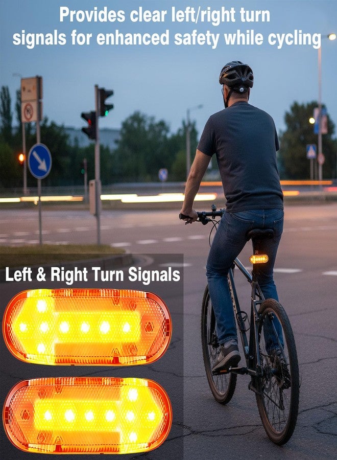 POSIKO Bike Light Set, 1200Lumens Front Light + 100Lumens Remote Turn Signal Tail Light, 5+6 Modes, Auto Sensor, USB Rechargeable, 328FT Visibility, IP65 Waterproof Bicycle Headlight Taillight Combo - Image 2