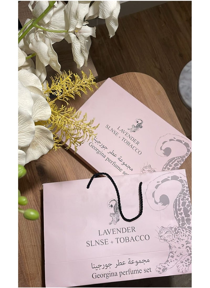لافندر مجموعة عطر جورجينا سينس 75 مل + توباكو 75 مل + مخمرية  - Image 2