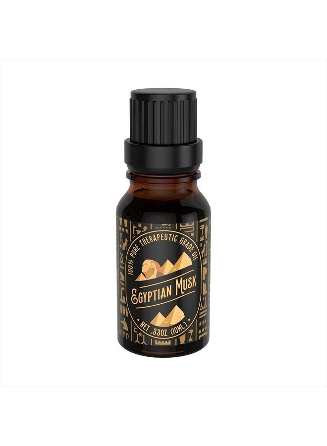 Bargz Egyptian Musk Oil [Relaxing Scent] - Glass Amber Bottle Organic Pure Therapeutic French for Diffuser - Image 1