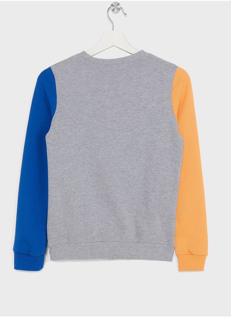 Pinata - Boys Colorblock  Printed Sweatshirt - Image 1