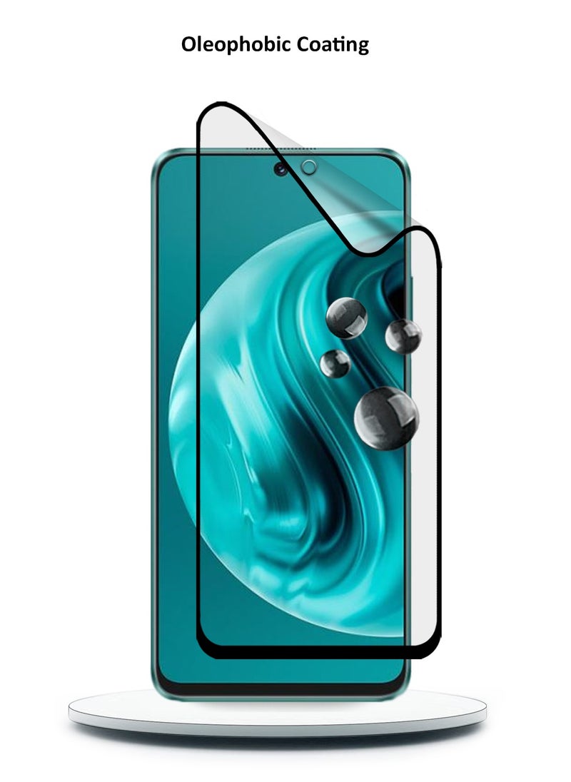 Wtech Huawei Nova 12i 4G 2024 Nano Ceramic Full Glue Full Cover Matte Flexible Screen Protector (MSCNMN) -  Clear/Black  - Image 5