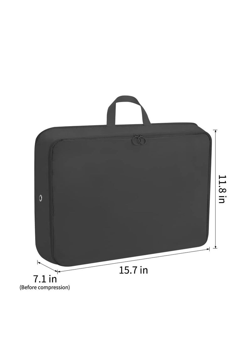 KASTWAVE - Extra Large Travel Bags Organizer for Luggage, 2 Pack Compression Packing Cubes for Travel, Expandable Storage Bag, Luggage Packing Organizers, Compression Cubes for Suitcases, Backpack, Black - Image 1