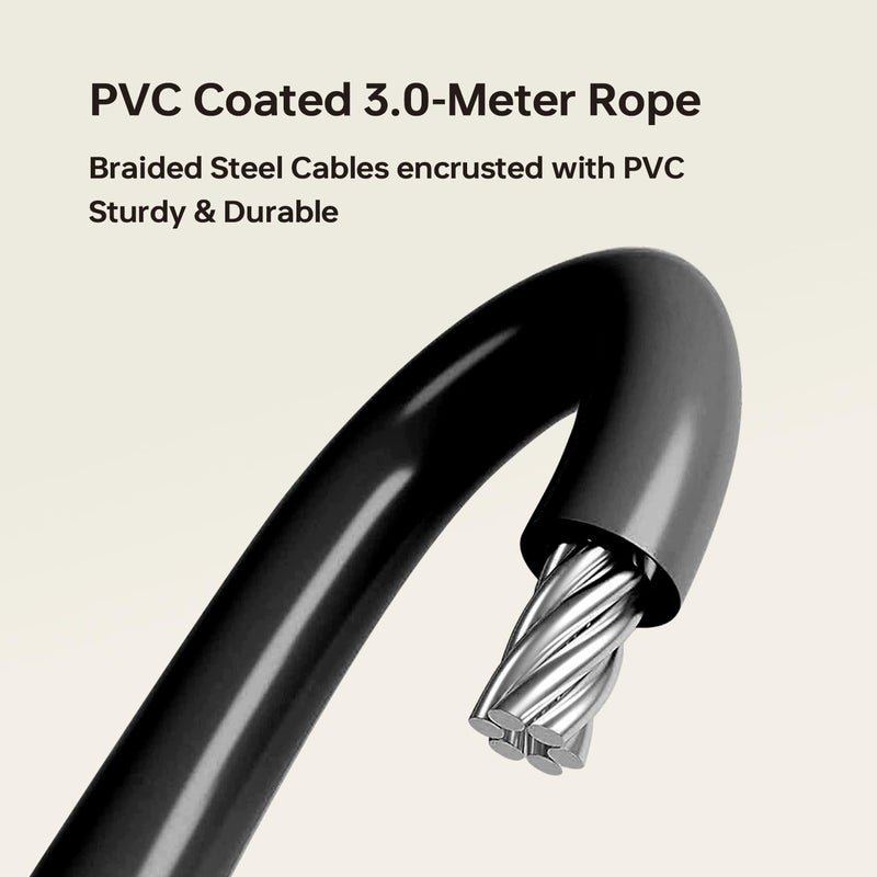Halohop Skipping Rope for Man Women with Counter Jumping Rope with Adjustable Jumping Rope for Men Exercise Fitness Tangle-Free Rapid Speed Professional Skipping Rope - Image 4