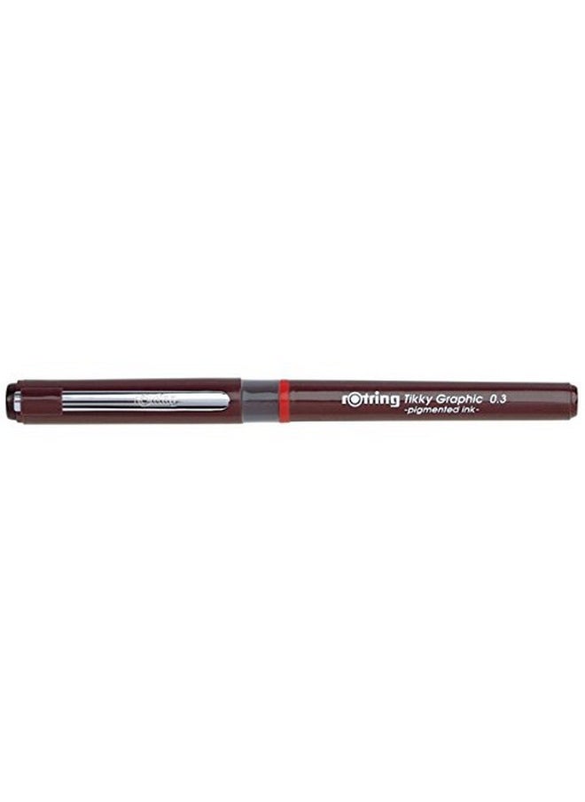 Rotring Tikky Fine Liner Fiber Tip Graphic Pen, 0.3 Mm, Black Ink (1904753)  - Image 3
