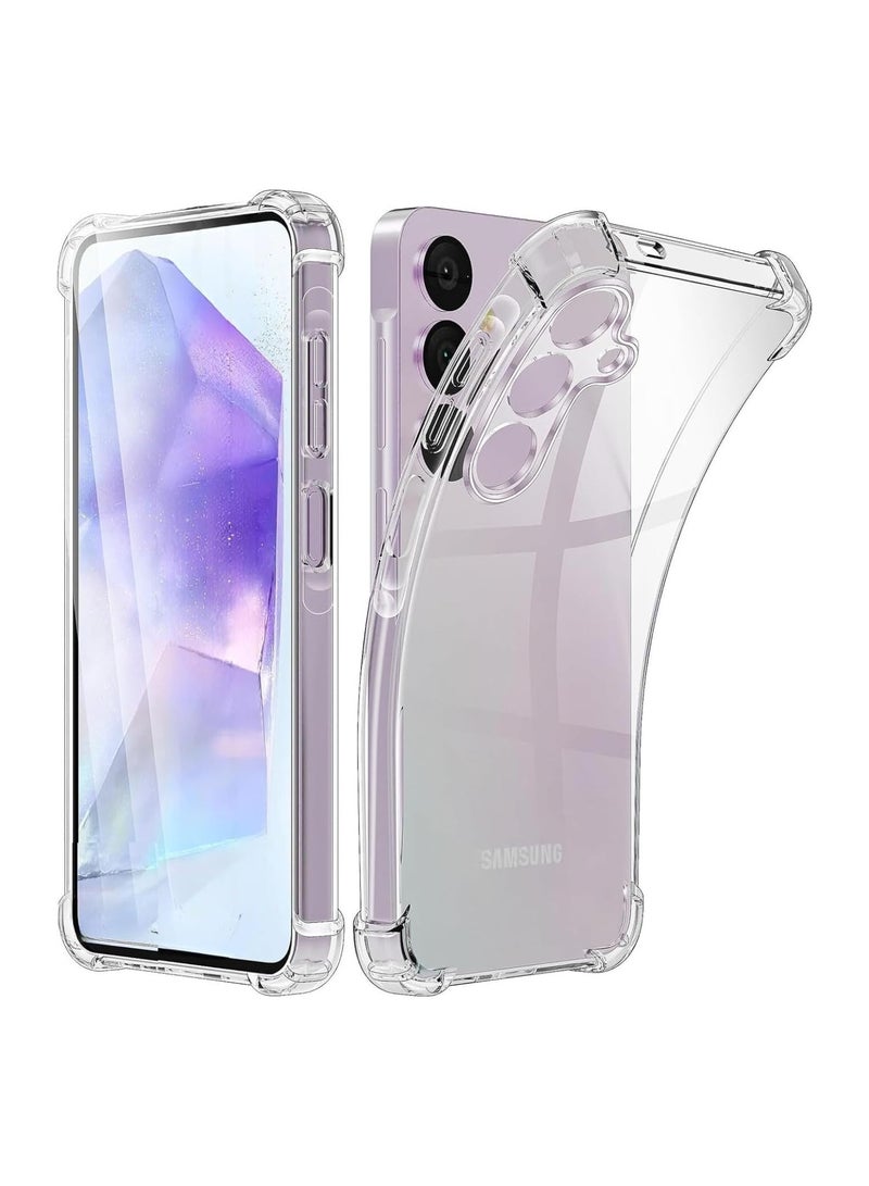 For Samsung Galaxy S23 FE King Kong Transparent Shockproof Ultra-Protective 4 Corners Case - Clear  - Image 1