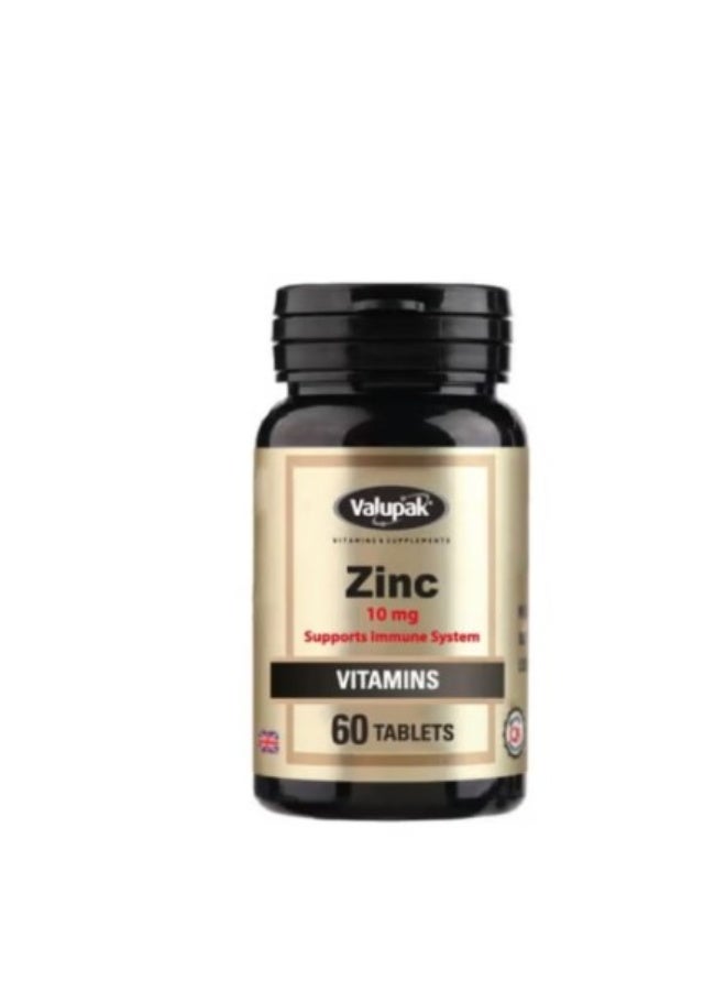 VALUPAK Zinc 10Mg Tablet 60'S