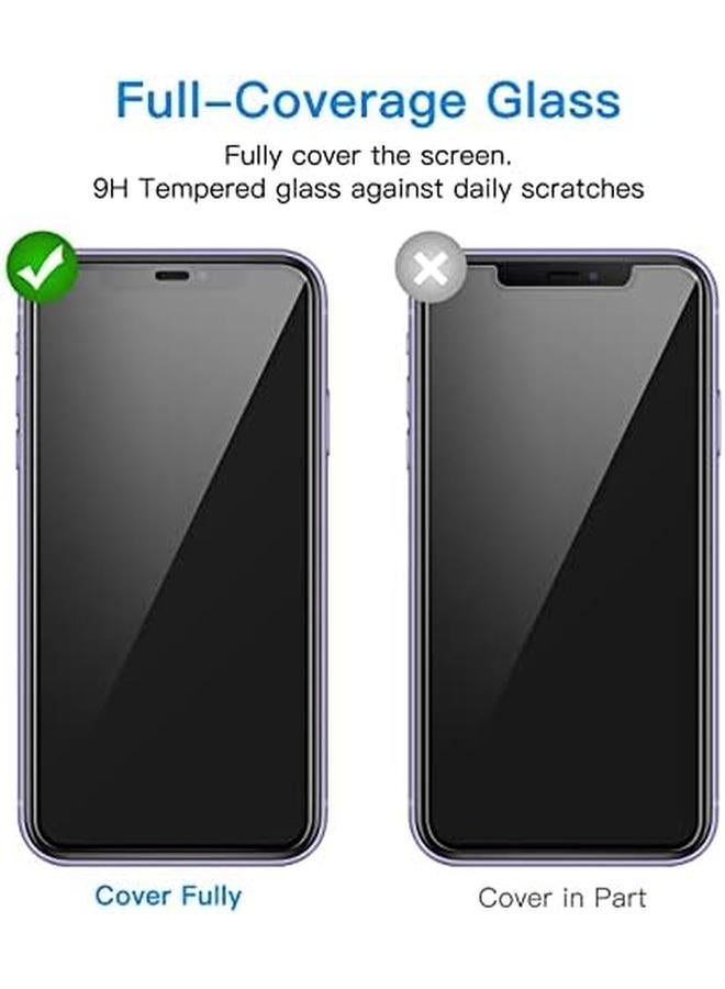 Jetech One Touch Install Screen Protector For Iphone 11 Xr 6.1 Inch Full Coverage Tempered Glass Film Auto Alignment Tool Kit Hd Clear 2 Pack - Image 3