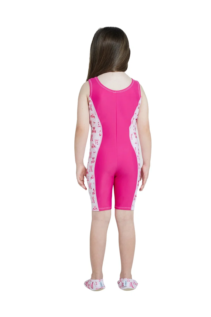 كويجا صن وير COEGA Girls Kids Swim Shortie - Pink Bows