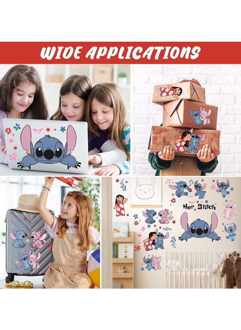 RATSAW 59 PCS Multicolor Cartoon Character Wall Stickers for Kids Room - PVC Removable Decals for Nursery, Bedroom, Living Room, and Kitchen - DIY Home Decoration for Children  - Image 4
