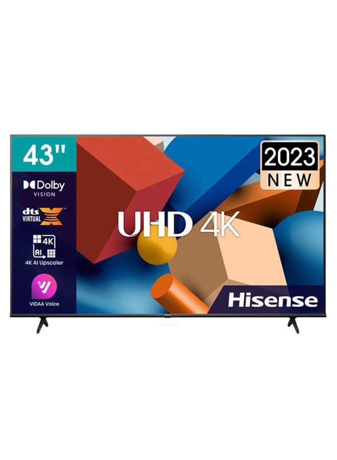 Hisense 4K UHD DLED Smart Television 43Inch (2023 Model) 43A61K Black - Image 1