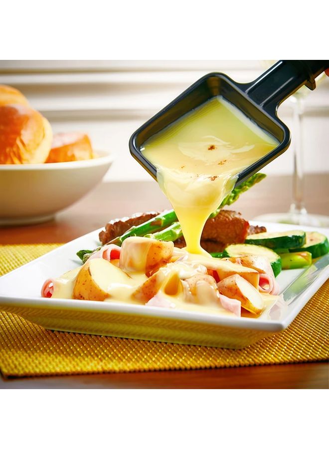 Black Square 4 Plates Mini Grill Cheese Non Stick Pan With 4 Wooden Spatulas For Egg Frying Baking Steaks Burgers Family Gatherings - Image 5