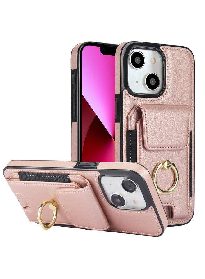 Zaboon Case For iPhone 13 Elastic Card Bag Ring Holder Phone Case - Image 1