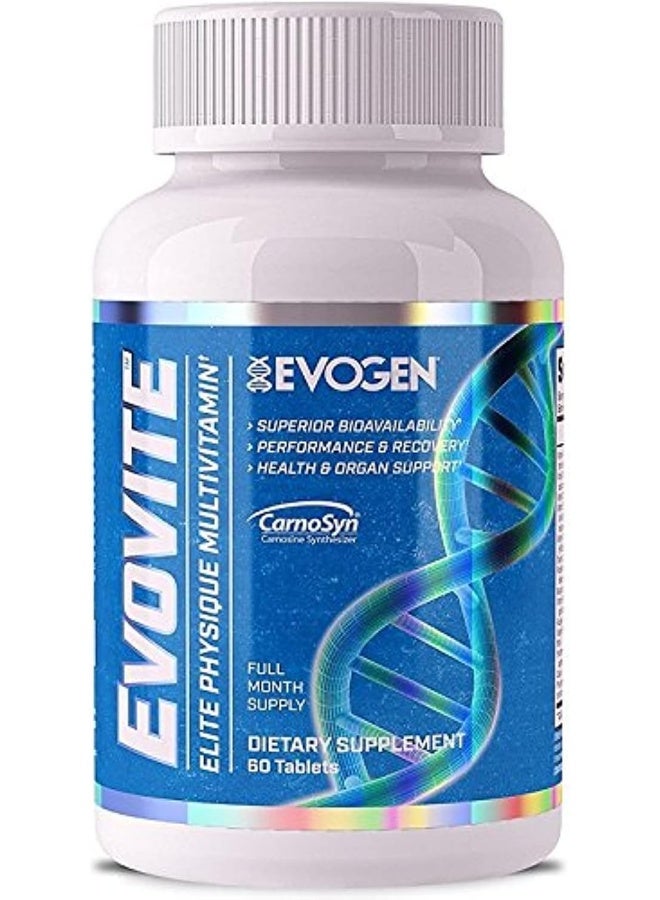 Evogen Nutrition إيفوفيت فيتامينات متعددة رياضية لتعزيز المناعة مع بيتا ألانين وكركمين 30 يومًا - Image 1