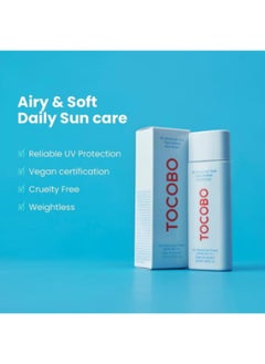 Tocobo Bio Hyaluronic Acid, Vigna Radiata Seed Extract, Bio Watery Sun Cream, SPF50 PA++++ High Protection, Tocobo Bio Watery Sun Cream SPF50+ PA++++ - 50ml, Blue  - Image 3