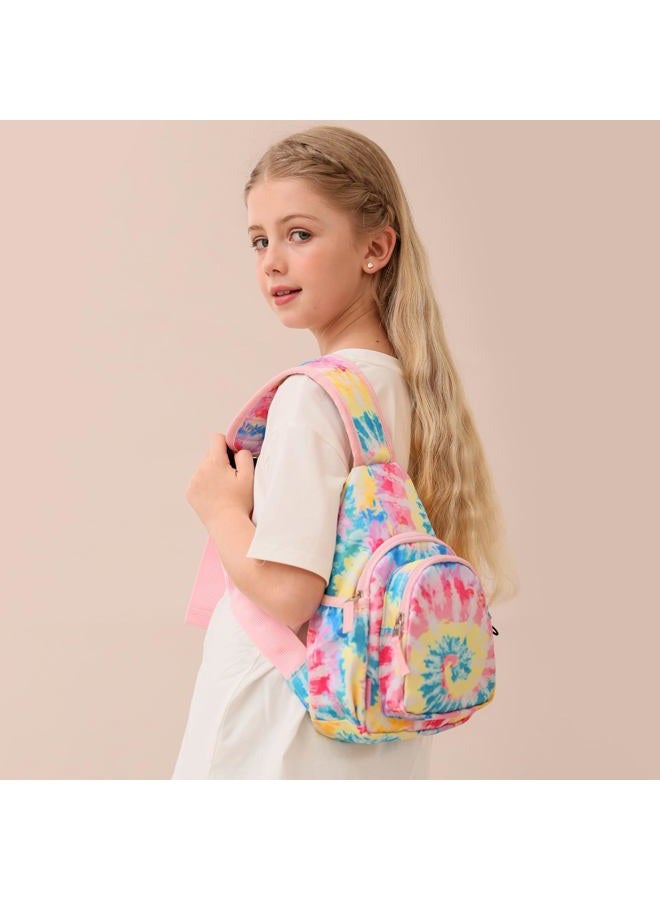 Choco Mocha Shoulder Bag for Children, Girls' Sling Bag for Kids, Chest Bag (Batik Rainbow) - Image 3