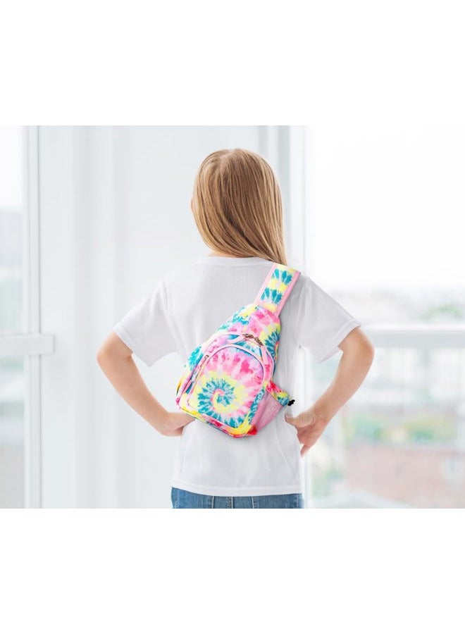 Choco Mocha Shoulder Bag for Children, Girls' Sling Bag for Kids, Chest Bag (Batik Rainbow) - Image 2