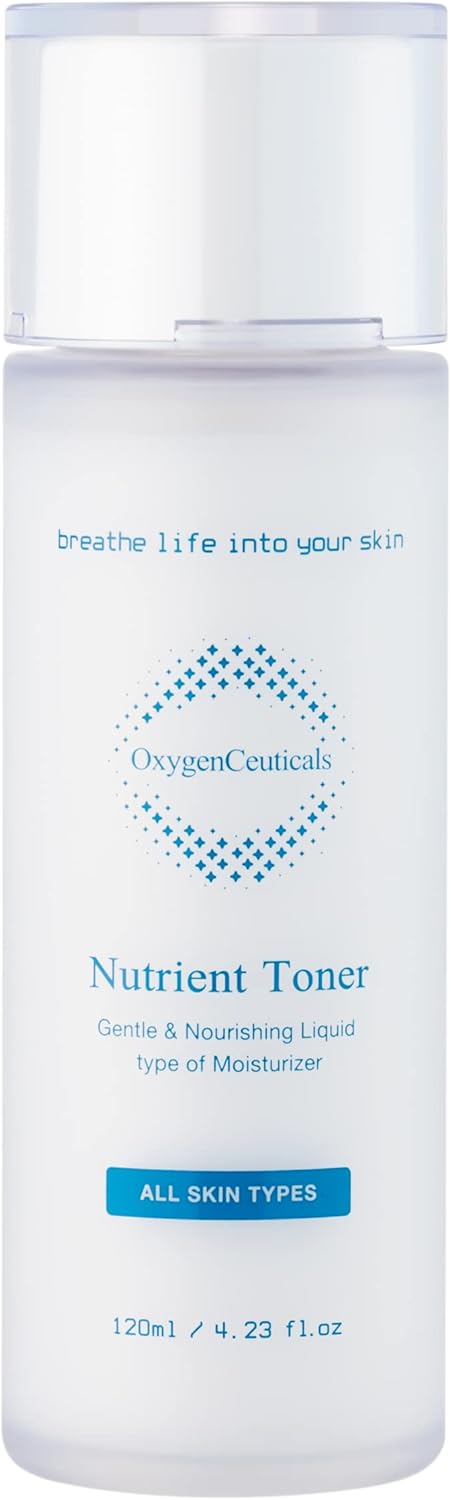 OxygenCeuticals Nutrient Toner  Hydrating Essence Toner with Hyaluronic Acid Korean Skincare for Glass Skin 120ml  4 fl oz