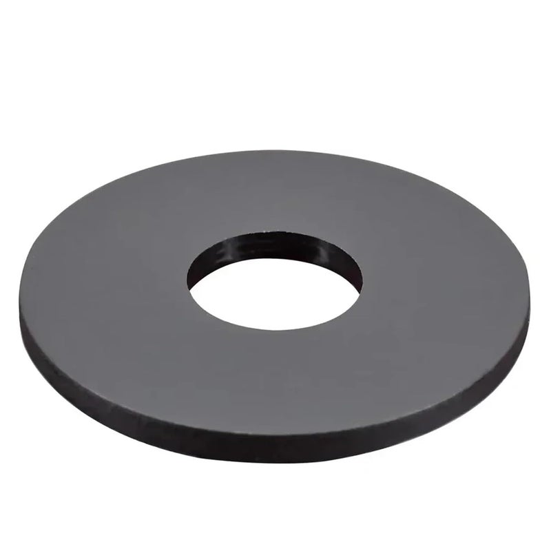 Faucet Washers 200pcs Multiple Colors Nylon Flat Spacer Plastic Washer O-Ring Screw Gasket Insulation Spacer M2~m20(Black,M4x8x1mm) - Image 1