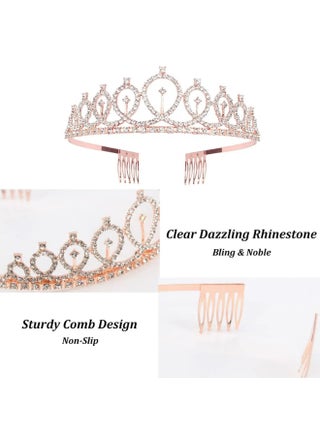 Birthday Queen Sash and Rhinestone Headband Set, Birthday Party Decor Favor Gift - view 3
