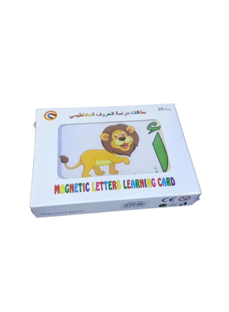 28pcs Magnetic Letter Cards - Arabic 14.2x9.3cm  - Image 1