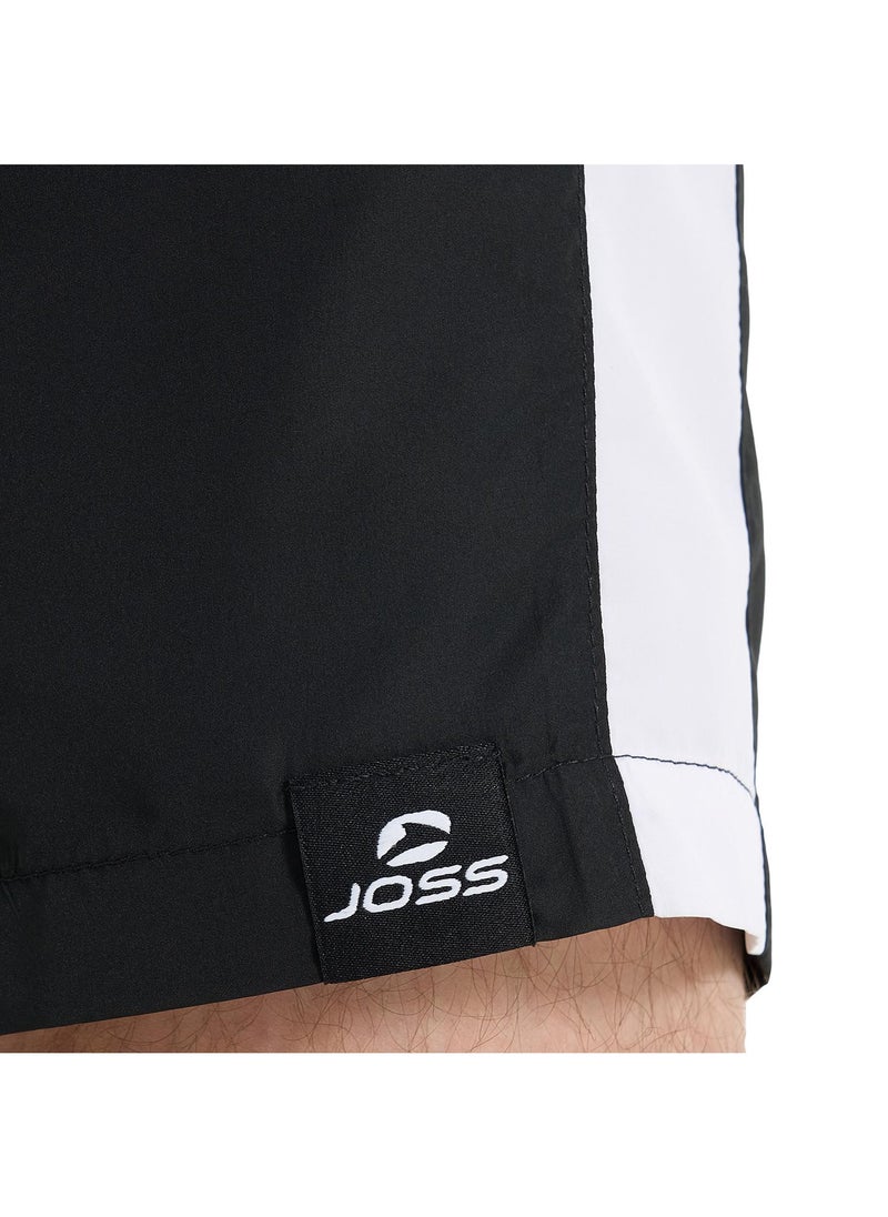 Joss Men’s Swimming Shorts - Joss Black/Red, Quick-Drying Swim Trunks with Adjustable Waist, Inner Shorts & Spacious Pockets  - Image 4