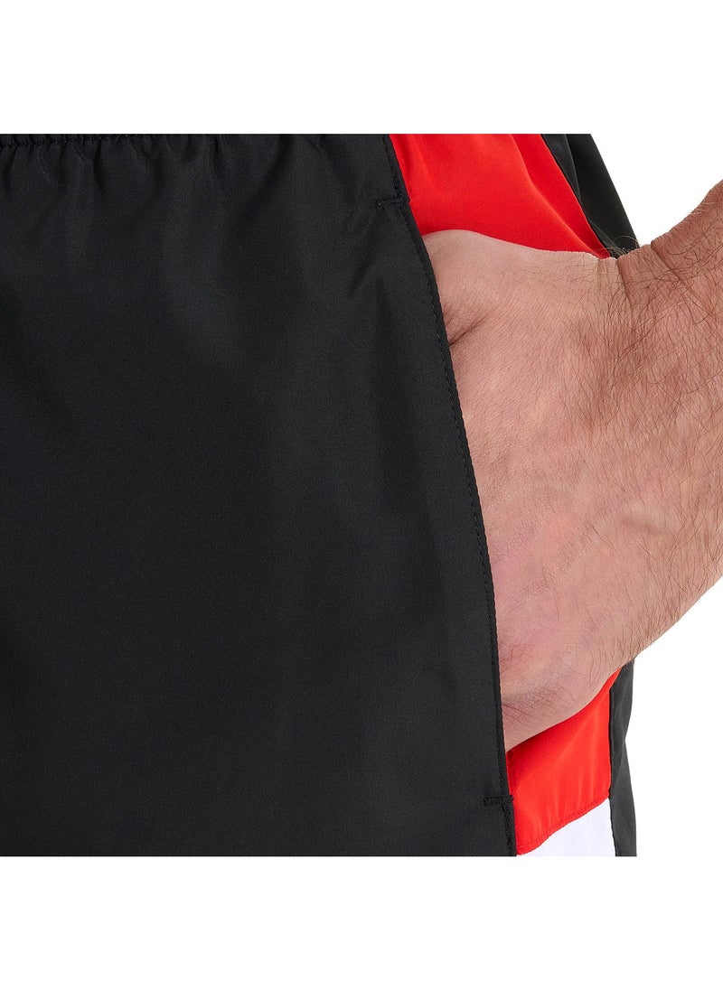 Joss Men’s Swimming Shorts - Joss Black/Red, Quick-Drying Swim Trunks with Adjustable Waist, Inner Shorts & Spacious Pockets  - Image 3