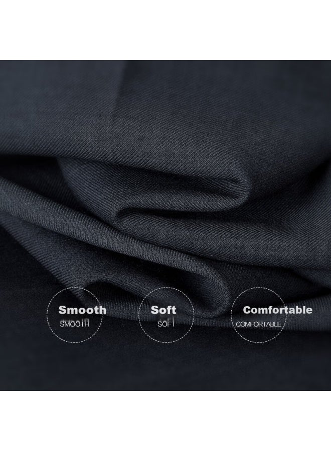 Hodo men's Business Straight Pants Formal Non-ironing Trousers Men's Four Seasons Navy Blue 36 - Image 4