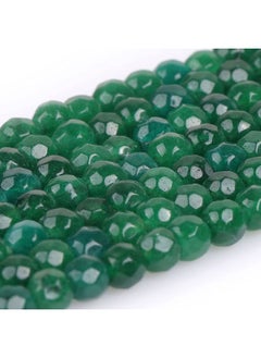 Generic 4mm Green Jade Natural Gemstone Faceted Round Semi Precious Loose Beads for Jewellery Making 15" Strand  - Image 2