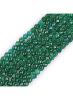 Generic 4mm Green Jade Natural Gemstone Faceted Round Semi Precious Loose Beads for Jewellery Making 15" Strand  - Image 1