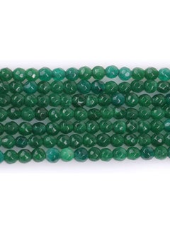 Generic 4mm Green Jade Natural Gemstone Faceted Round Semi Precious Loose Beads for Jewellery Making 15" Strand  - Image 3