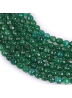 Generic 4mm Green Jade Natural Gemstone Faceted Round Semi Precious Loose Beads for Jewellery Making 15" Strand  - Image 4