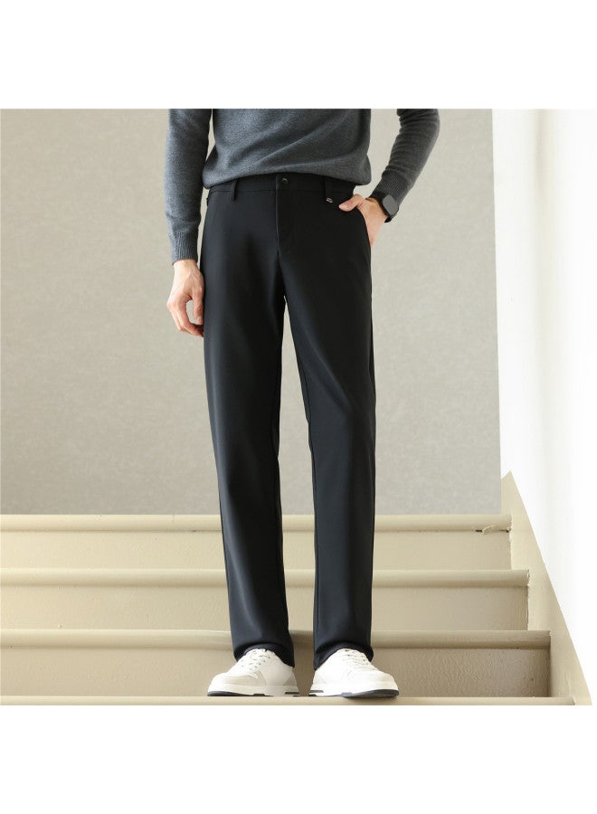 ROMON Subtle Pattern Four-way Stretch】smooth Drape Casual Pants, Easy Care Autumn Trousers, Men's Casual Pants, Men's Dress Pants - Image 4