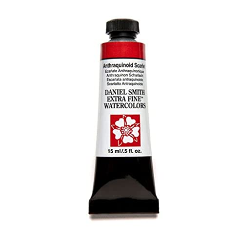 DANIEL SMITH Extra Fine™ Watercolor Paint, 15ml, Tube, Anthraquinoid Scarlet, 0.5 fl oz, (Pack of 1) - Image 1