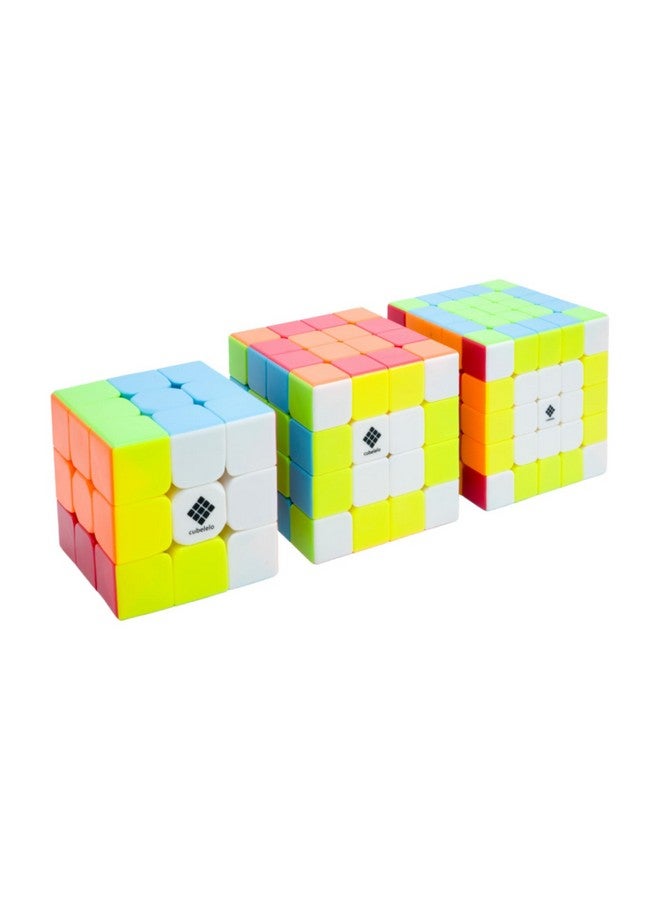 Cubelelo Drift 3x3, 4x4 & 5x5 Stickerless Gift Box | 3-in-1 Puzzle Game Set | Triple The Challenge, Thrice The Fun | Ultimate Value Saver Combo | Brainstoming Toy for Children Kids & Adults - Image 2