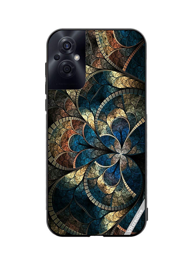 VR CREATIVE Protective Case Cover For Oppo Reno8 Z Mandala Abstract Design Multicolour - Image 1