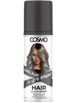 Temporary Hair Colour Spray Electric Silver For Unisex - 100ml
