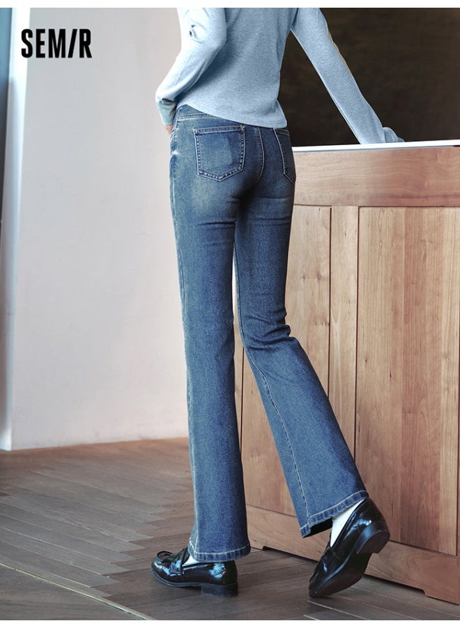 سيمير بنطلون جينز بمسحات باهتة للنساء - Image 3