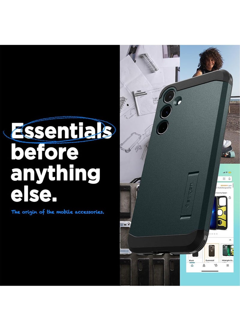 Spigen Tough Armor for Samsung Galaxy A55 Case Cover with Extreme Impact Foam - Phantom Green  - Image 2