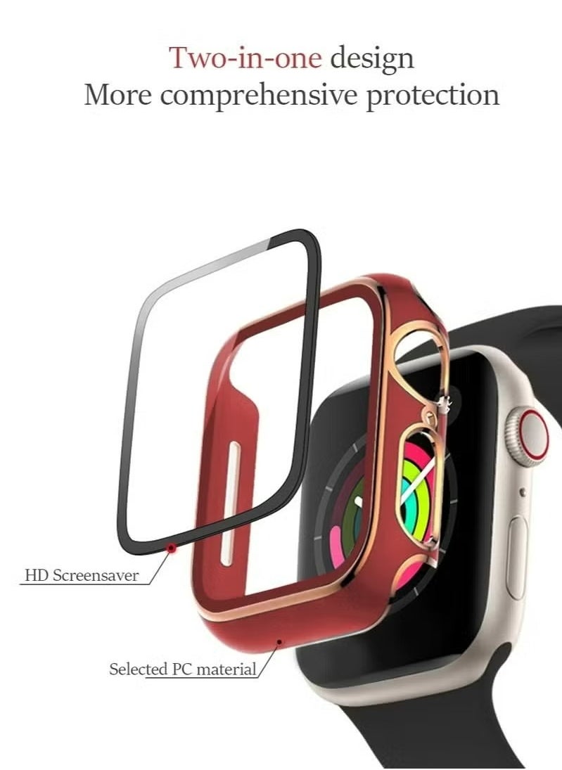 X-level Apple Watch Series 9/8/7 45mm Case with Screen Protector, Overall Protective Cover, Built-in Tempered Glass Film High Sensitivity, Anti-Drop Anti-Scratch iWatch Accessories  - Image 2