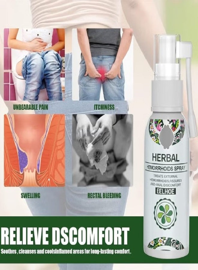 EELHOE Herbal Hemorrhoids Spray - Soothing Relief with Natural Ingredients - Fast-Acting Formula for Hemorrhoid Discomfort - 30ML - Image 4