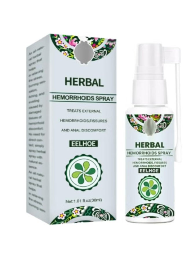 EELHOE Herbal Hemorrhoids Spray - Soothing Relief with Natural Ingredients - Fast-Acting Formula for Hemorrhoid Discomfort - 30ML - Image 1