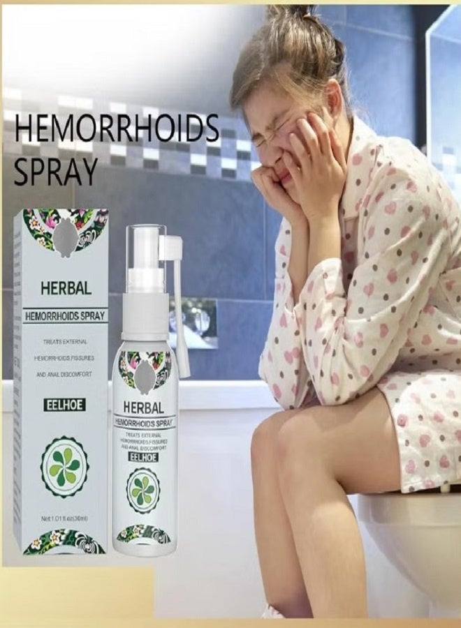 EELHOE Herbal Hemorrhoids Spray - Soothing Relief with Natural Ingredients - Fast-Acting Formula for Hemorrhoid Discomfort - 30ML - Image 2