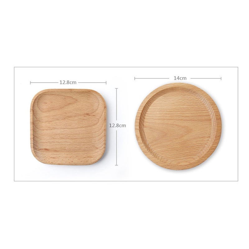 2pcs Beech Serving Heavy Duty Party - Round - Image 4