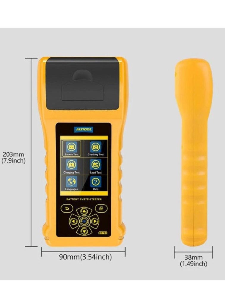 أوتول - Autool BT760 جهاز اختبار البطارية مع الطابعة - Image 1