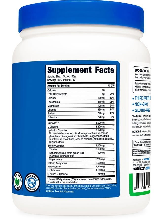 Nutricost Intra Workout Powder, 30 Servings (Green Apple) - Non-GMO, Gluten-Free Supplement - Image 5