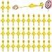 Dshengoo 50Pack Finger Slingshot Chicken RubberFlick Stretchable Chicken ToysFlying Stretchy Chicken Fingers for Birthday Party FavorHalloweenSchool Thanksgiving ActivityYellowTarget NOT Included - Image 2