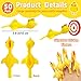Dshengoo 50Pack Finger Slingshot Chicken RubberFlick Stretchable Chicken ToysFlying Stretchy Chicken Fingers for Birthday Party FavorHalloweenSchool Thanksgiving ActivityYellowTarget NOT Included - Image 4